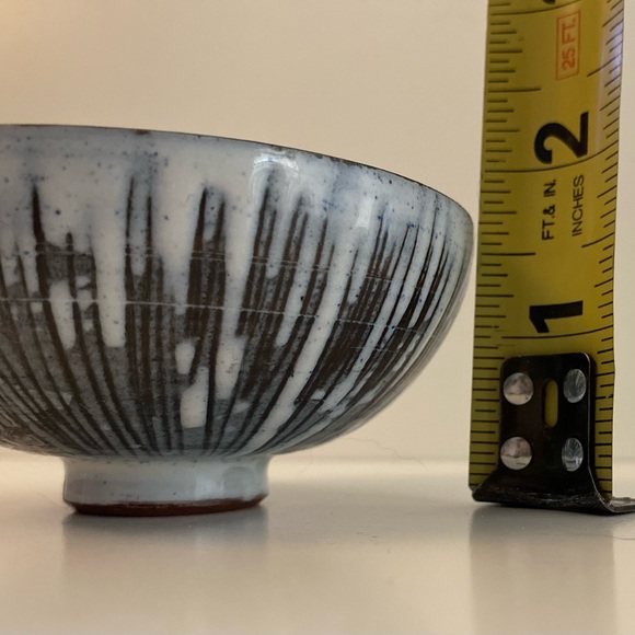 Laholm Swedish Studio Art Pottery Sgraffito Small Bowl Signed Vtg 1960-70 HTF - Picture 7 of 10